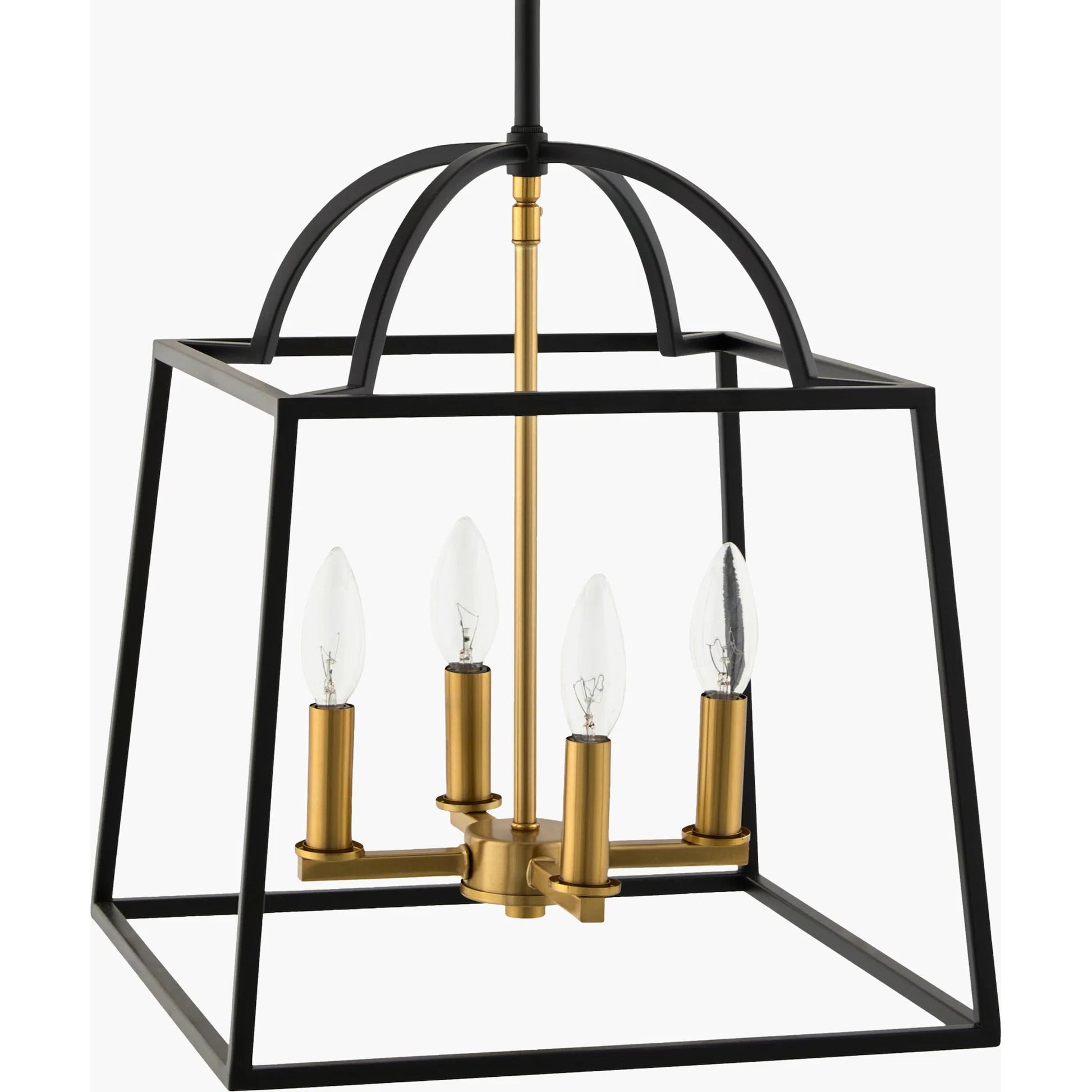 Possini Chandelier by Surya in white, black. Made from iron in a transitional style.