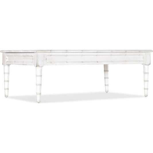Charleston Rectangle Cocktail Table by Hooker Furniture. Made from maple veneers, resin in a transitional style.