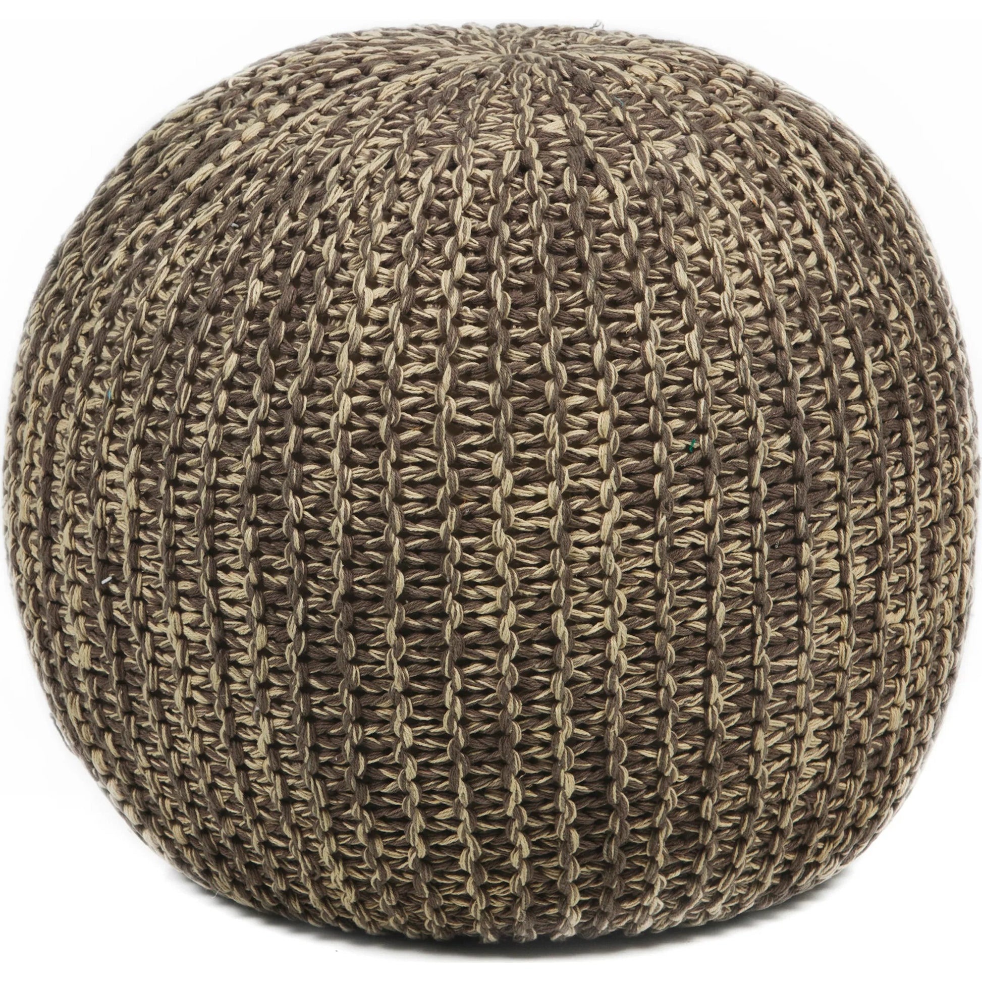 Pouf POU-102 by Chandra. Made from outer: cotton, filling: polystyrene balls in a transitional style.