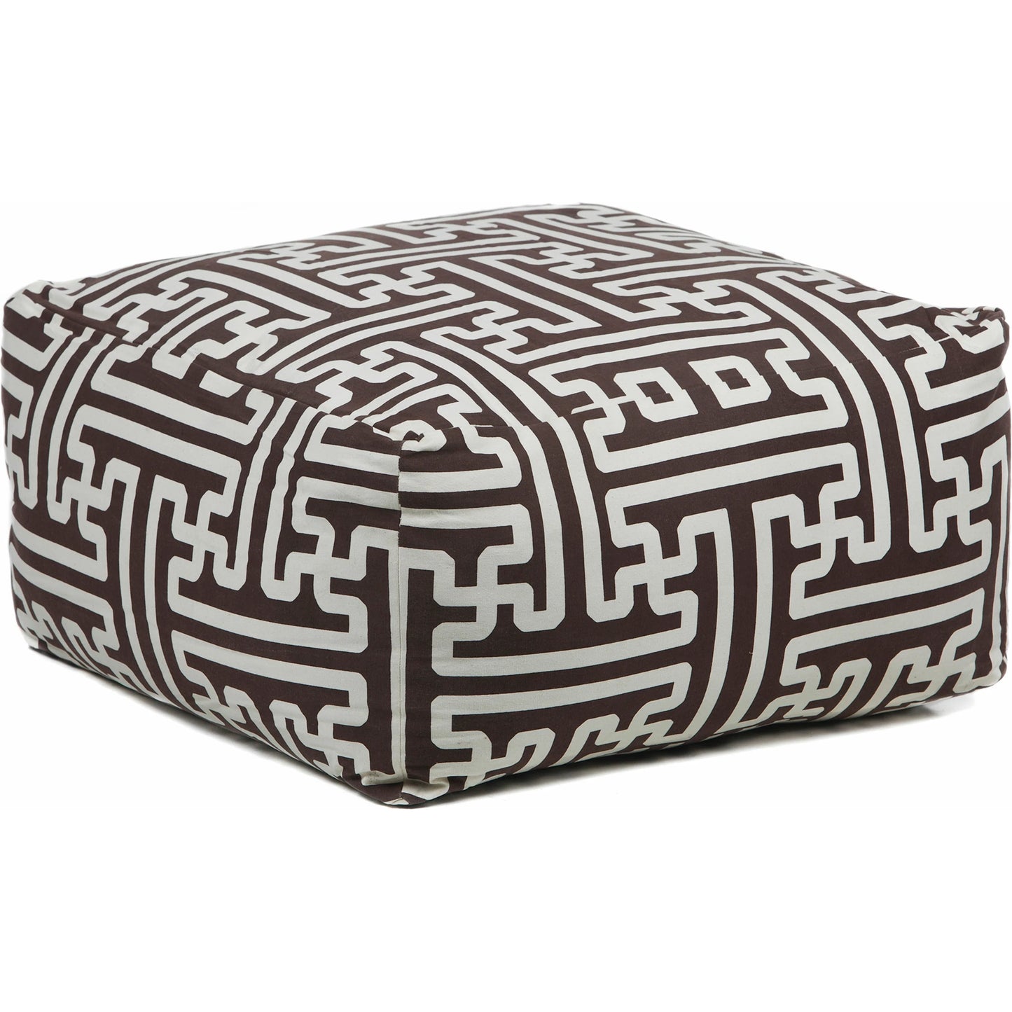 001 SI-2349070 | Primary Silo | Pouf POU-112 by Chandra. Made from outer: cotton, filling: cotton in a eclectic & global style.