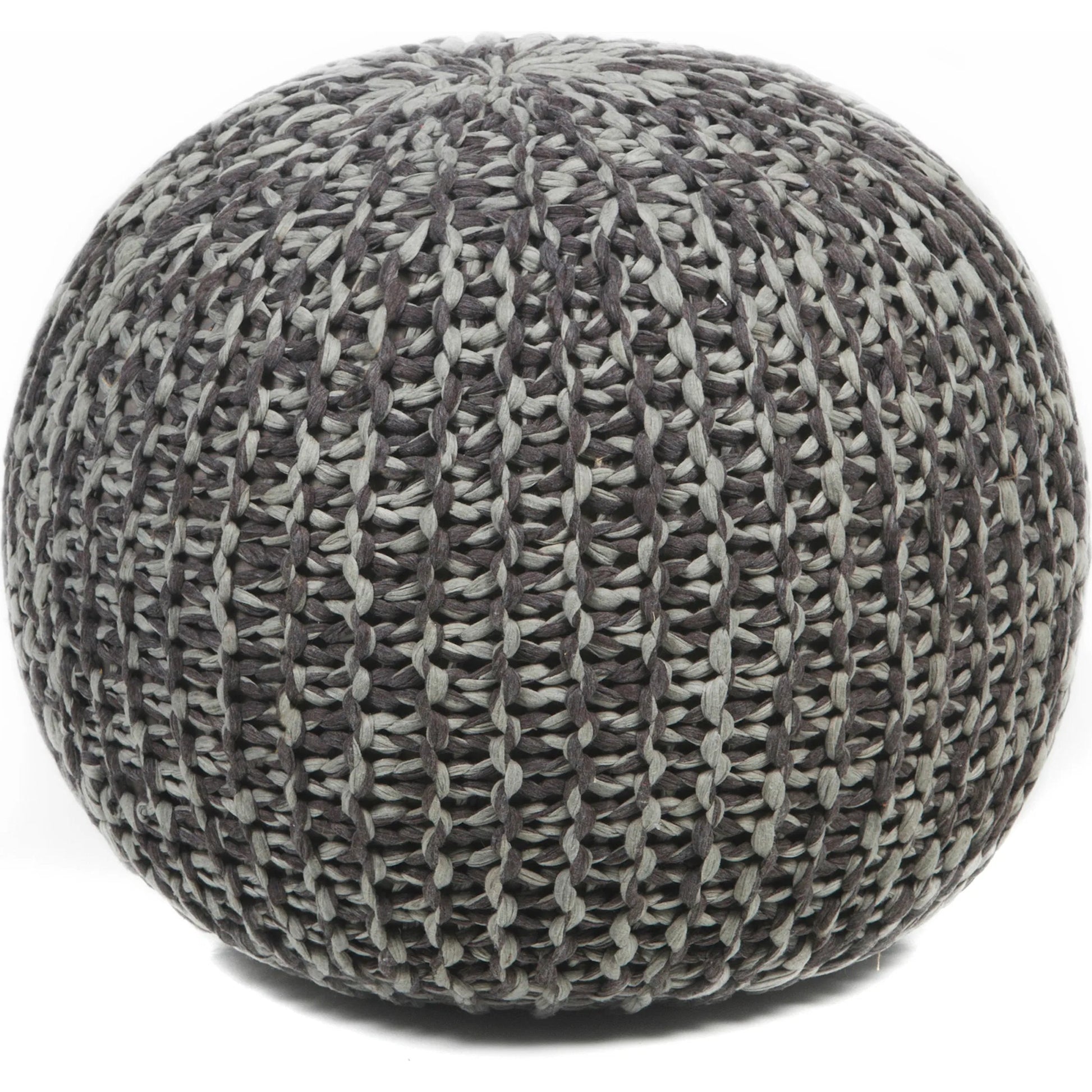 Pouf POU-127 by Chandra. Made from outer: cotton, filling: polystyrene balls in a transitional style.