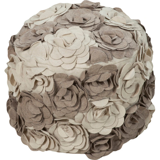 Felted Floral - 18279 by Surya. Made from 100% wool in a cottage & farmhouse style.