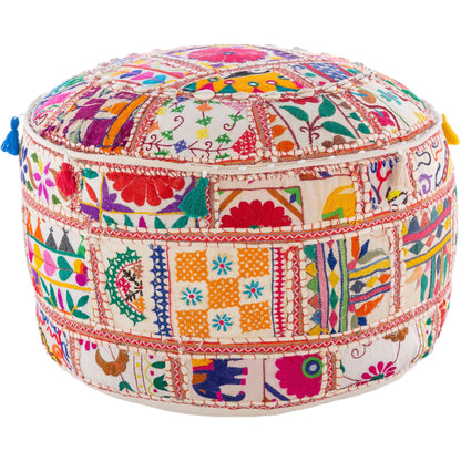 Karma - 20454 by Livabliss in ivory, cobalt, hot pink, sunflower, forest. Made from 100% cotton in a eclectic & global style.