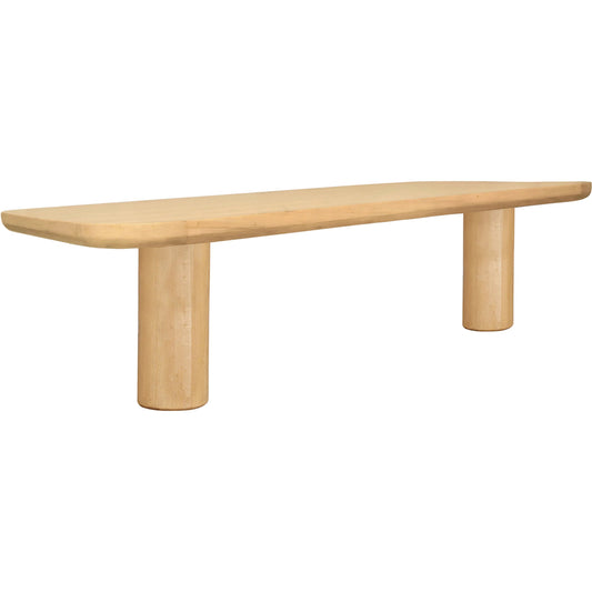 Anders Dining Bench by Moe's Home Collection in natural oak. Made from fsc certified solid oak, plywood, iron in a unique style.