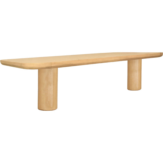 Anders Dining Bench by Moe's Home Collection in natural oak. Made from fsc certified solid oak, plywood, iron in a unique style.