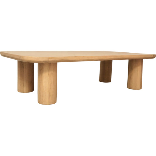 Anders Coffee Table by Moe's Home Collection in natural oak. Made from fsc certified solid oak, plywood, iron in a unique style.