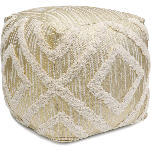 Grand Canyon Pouf by Pasargad Home. Made from cotton in a modern style.