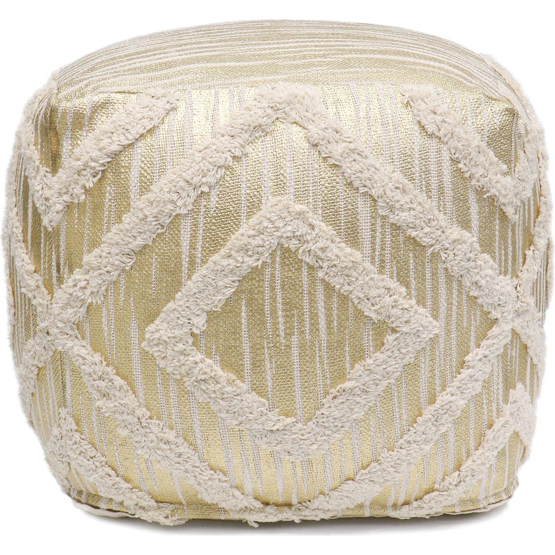 Grand Canyon Pouf by Pasargad Home. Made from cotton in a modern style.