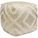 Grand Canyon Pouf by Pasargad Home. Made from cotton in a modern style.