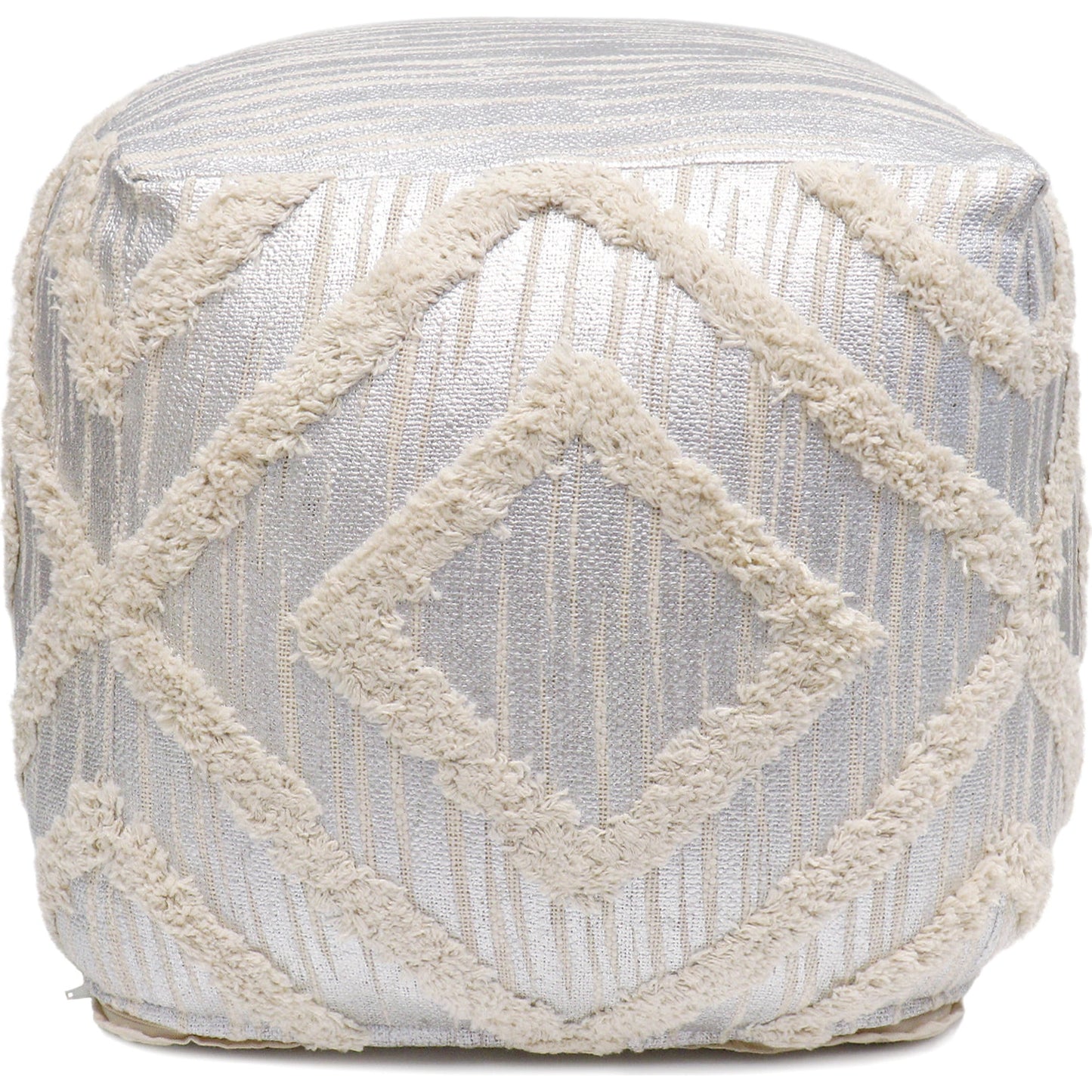 012 SR-702410 | Additional Silo | Grand Canyon Pouf by Pasargad Home. Made from cotton in a modern style.