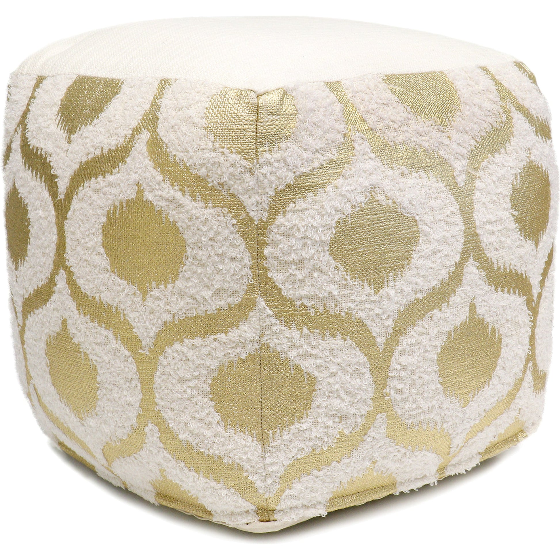 Grand Canyon Pouf by Pasargad Home. Made from cotton in a modern style.