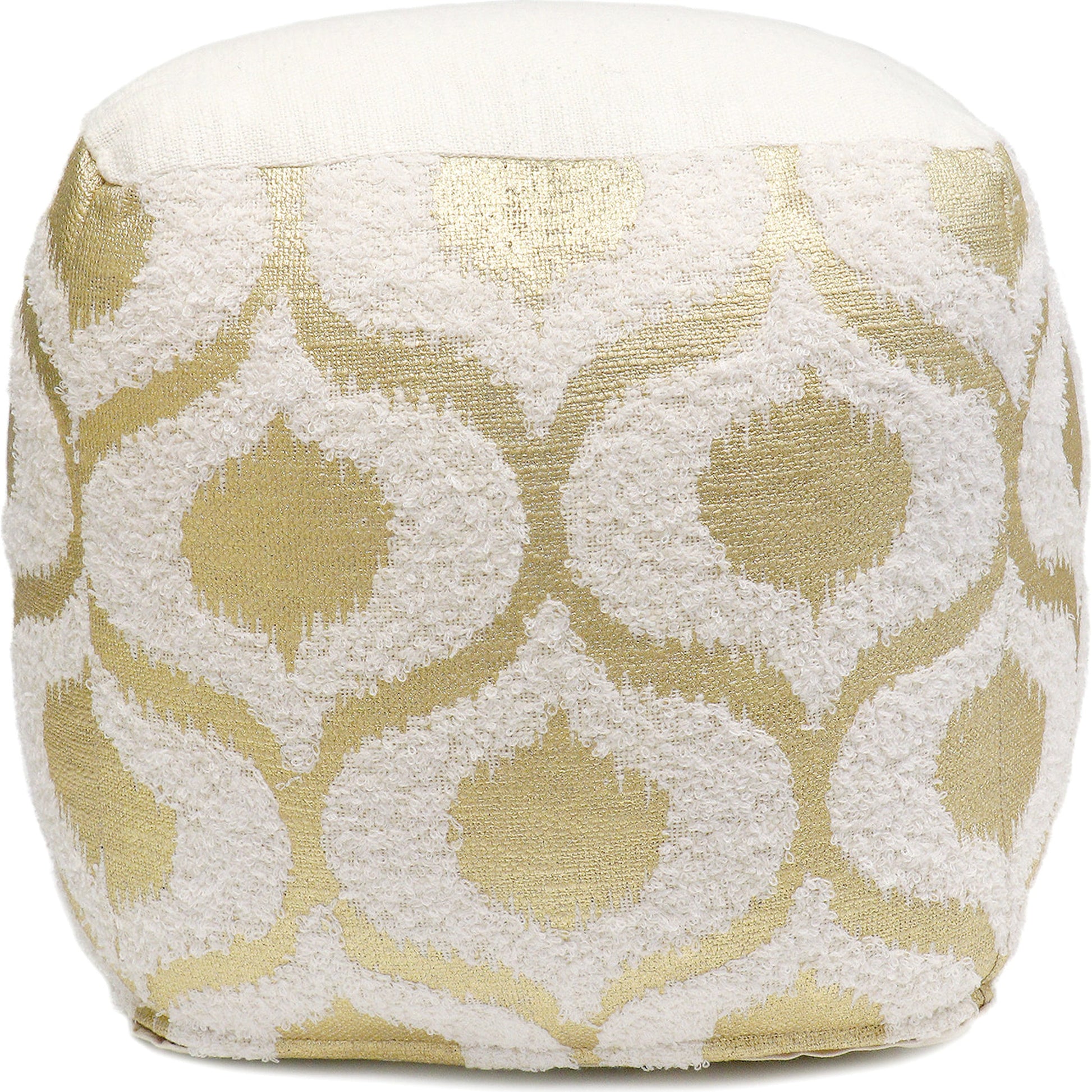 Grand Canyon Pouf by Pasargad Home. Made from cotton in a modern style.