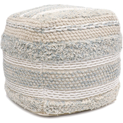 Grand Canyon Pouf by Pasargad Home. Made from cotton in a modern style.