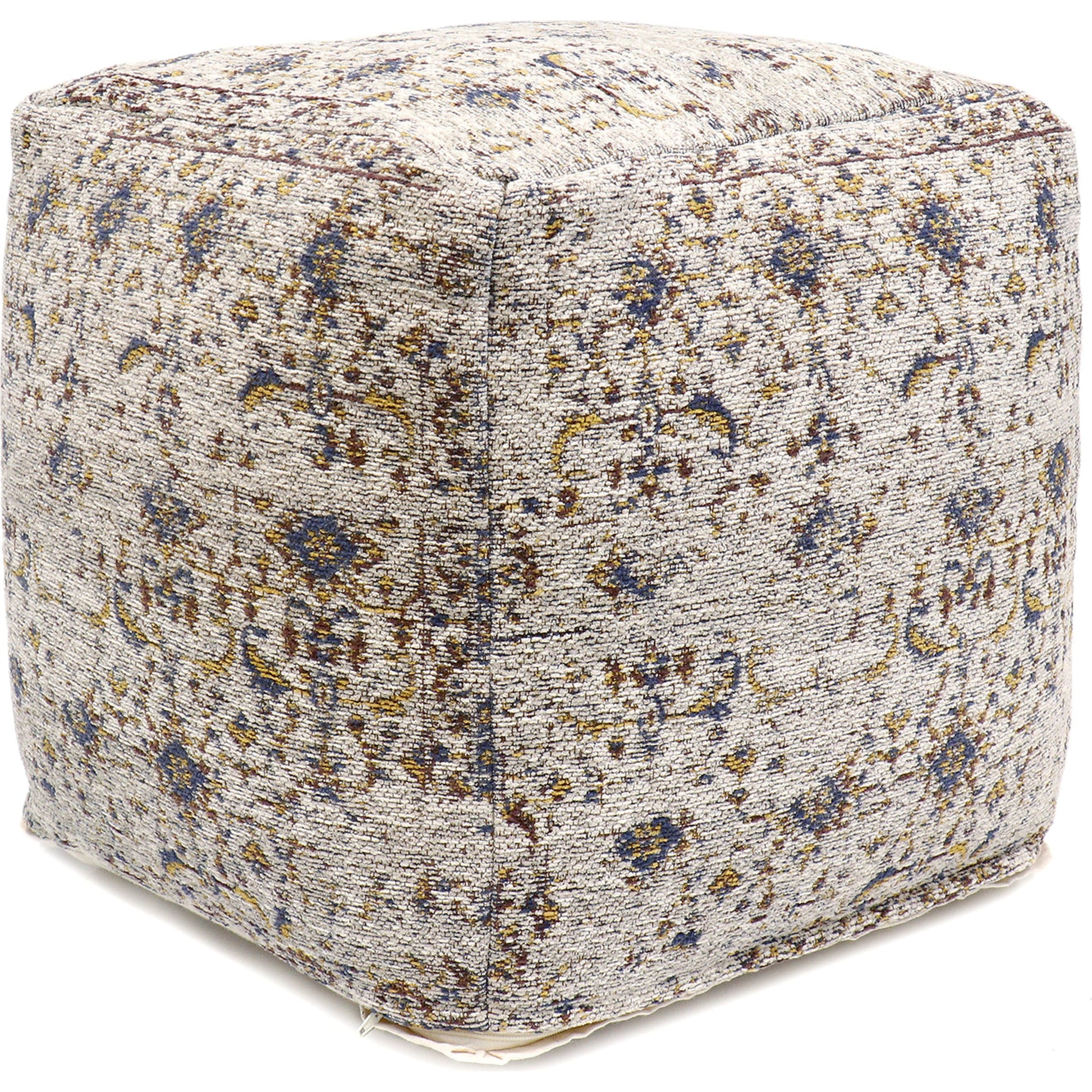 Grand Canyon Pouf by Pasargad Home. Made from cotton in a modern style.