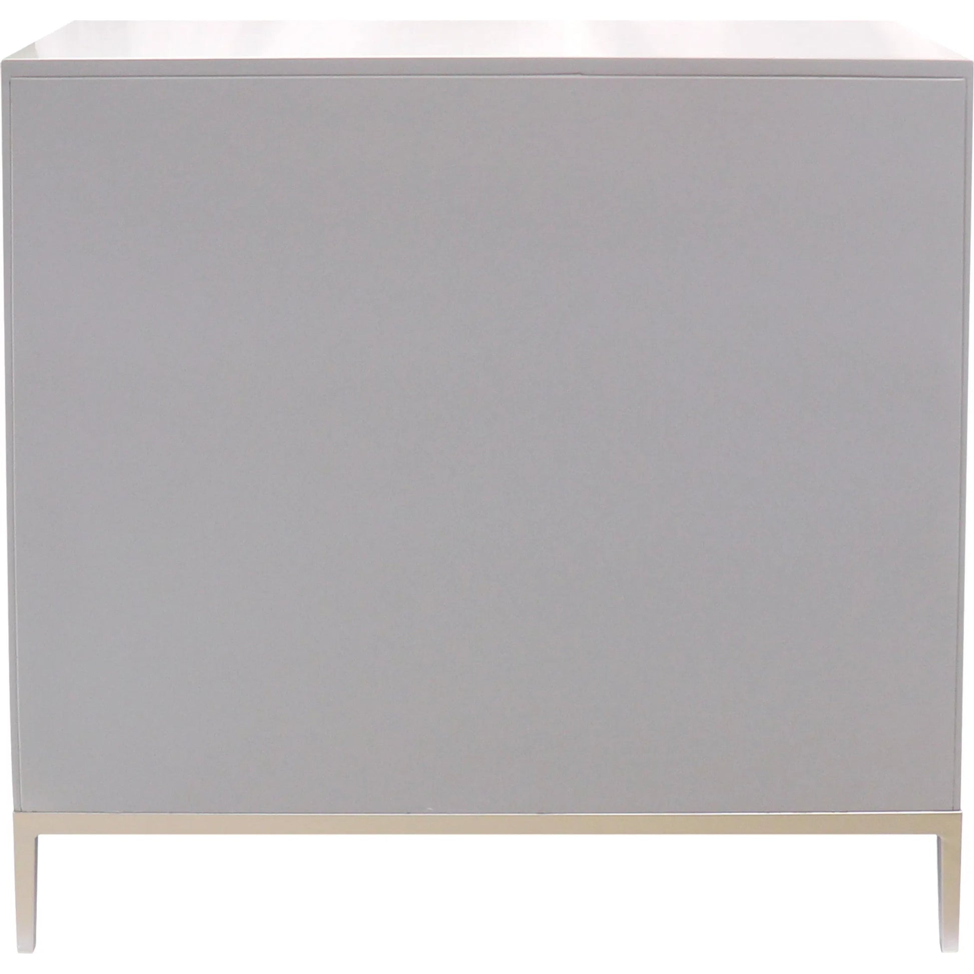 Calypso Bar Cabinet by Pasargad Home in silver. Made from wood, metal in a modern style.