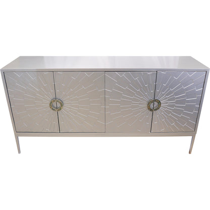 Luna Sideboard by Pasargad Home in silver and silver. Made from unique in a modern style.