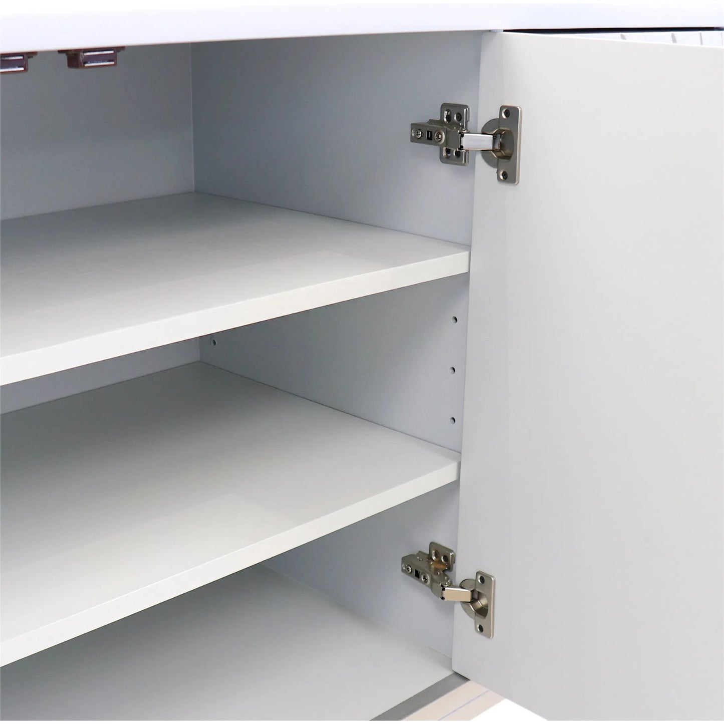 009 SI-1834232 | Closeup | Luna Sideboard by Pasargad Home in silver and silver. Made from unique in a modern style.