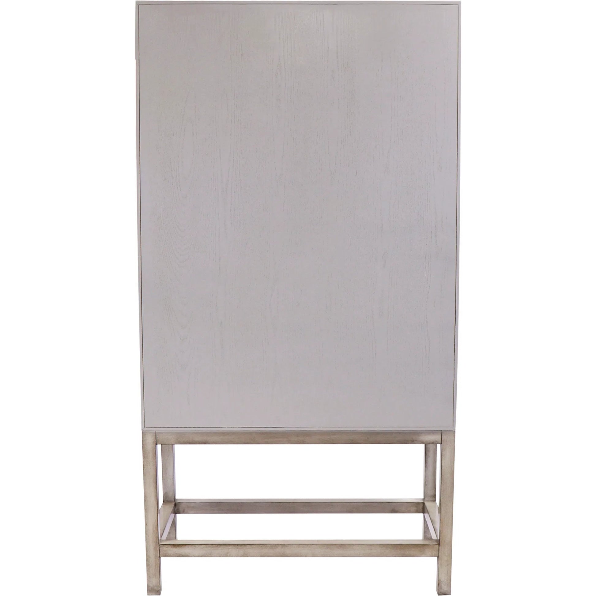 Oliver Bar Cabinet by Pasargad Home in grey. Made from wood, metal in a modern style.