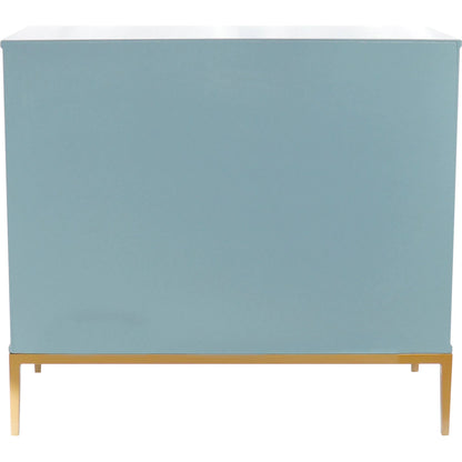 Edgar Cabinet by Pasargad Home in aqua. Made from wood in a eclectic & global style.