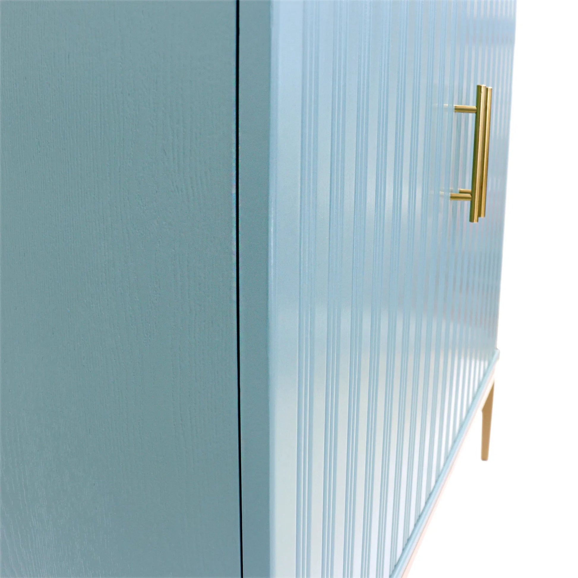 Edgar Cabinet by Pasargad Home in aqua. Made from wood in a eclectic & global style.