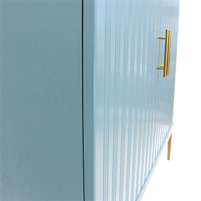 Edgar Cabinet by Pasargad Home in aqua. Made from wood in a eclectic & global style.