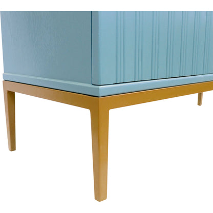 Edgar Cabinet by Pasargad Home in aqua. Made from wood in a eclectic & global style.