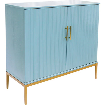 Edgar Cabinet by Pasargad Home in aqua. Made from wood in a eclectic & global style.