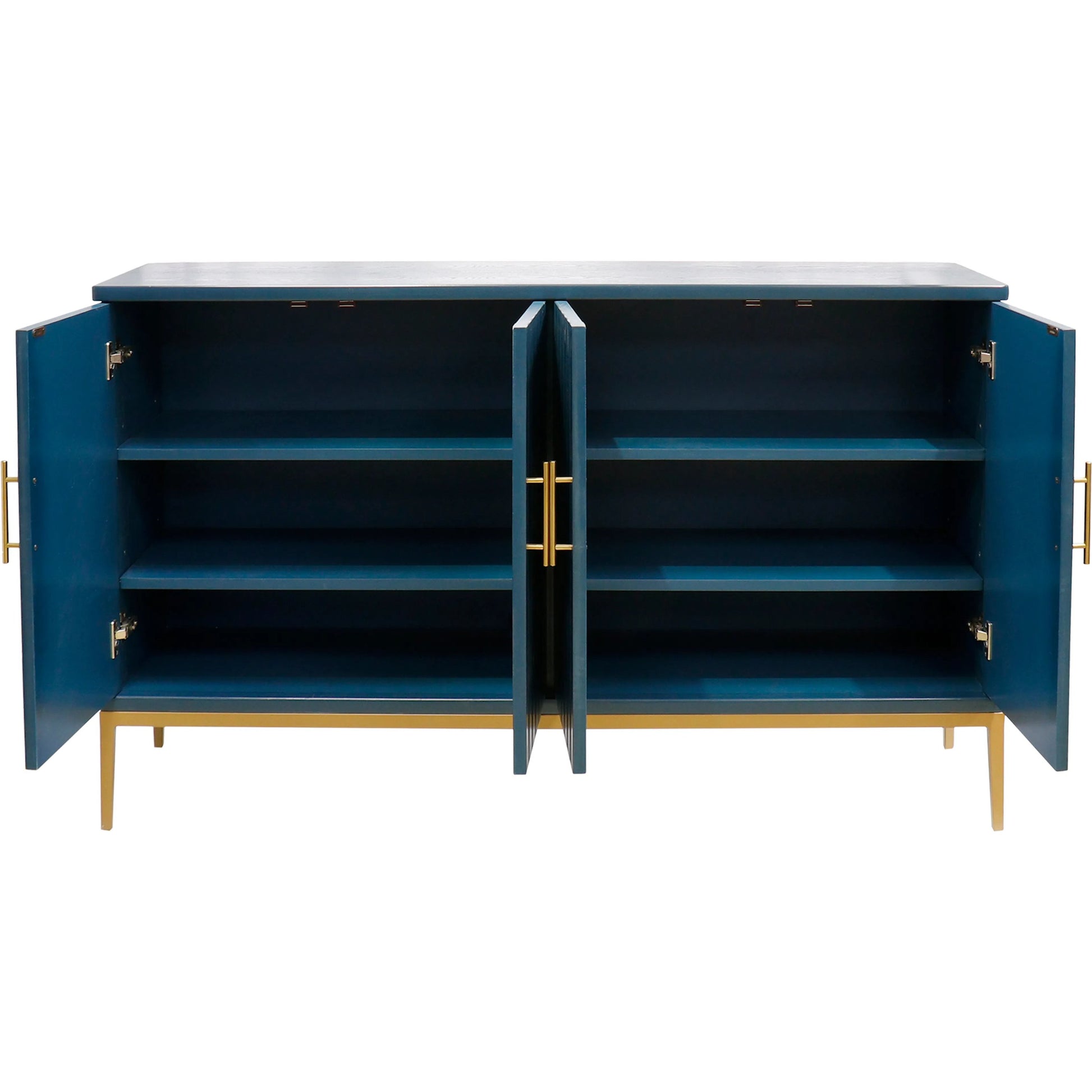 Edgar Sideboard by Pasargad Home in teal and teal. Made from unique in a transitional style.