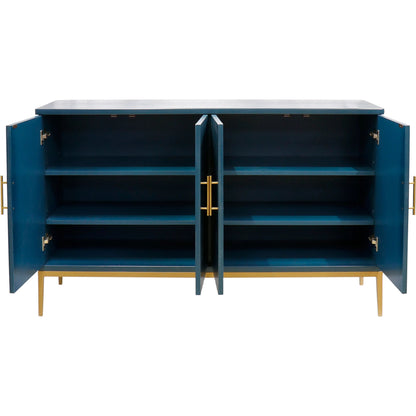 Edgar Sideboard by Pasargad Home in teal and teal. Made from unique in a transitional style.