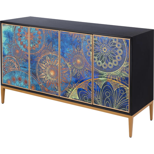 Eclipta Modern Sideboard by Pasargad Home in multi, black. Made from unique in a unique style.