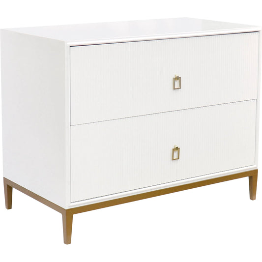 Victoria Nightstand by Pasargad Home in ivory. Made from unique in a unique style.