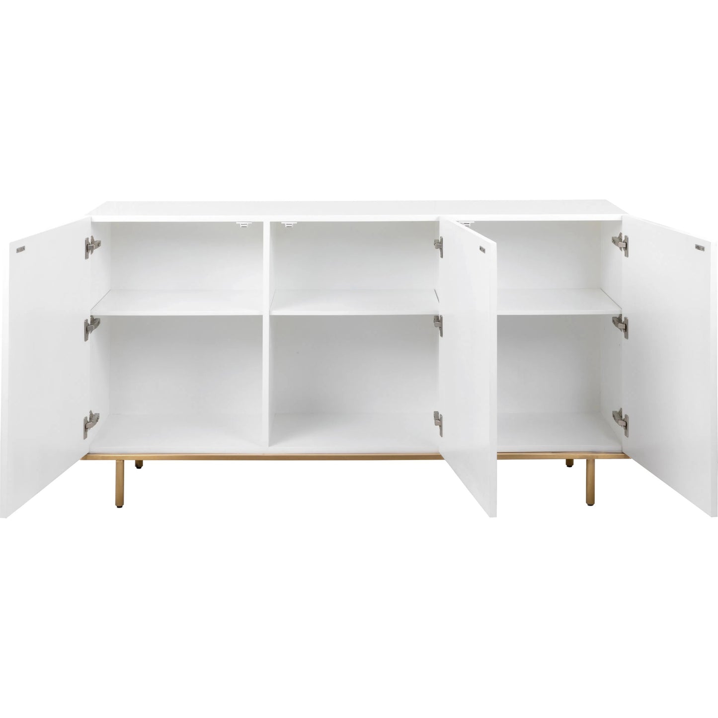 004 SI-2544391 | Additional Silo | Polara Modern Sideboard by Pasargad Home in gold, white. Made from unique in a unique style.