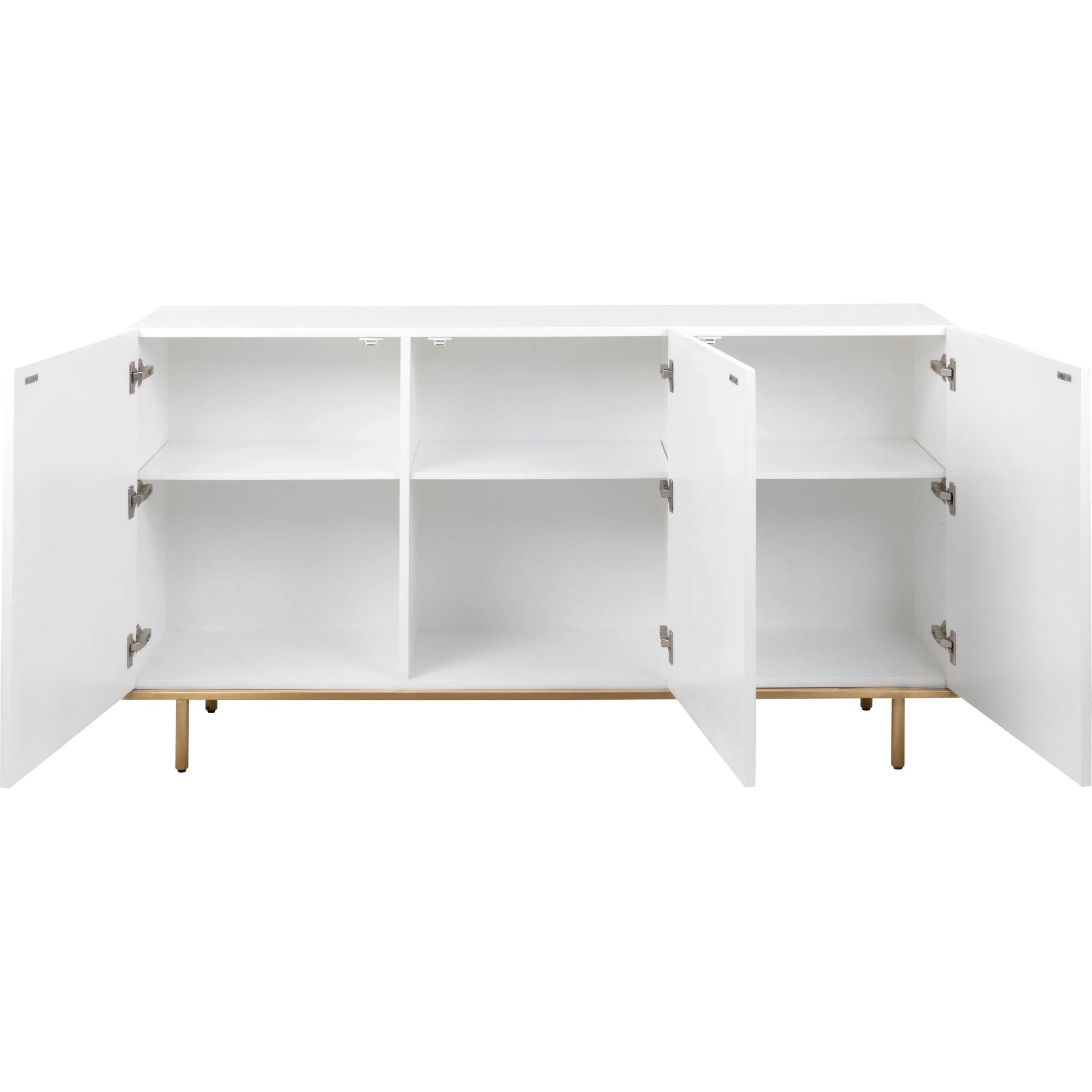 Polara Modern Sideboard by Pasargad Home in gold, white. Made from unique in a unique style.