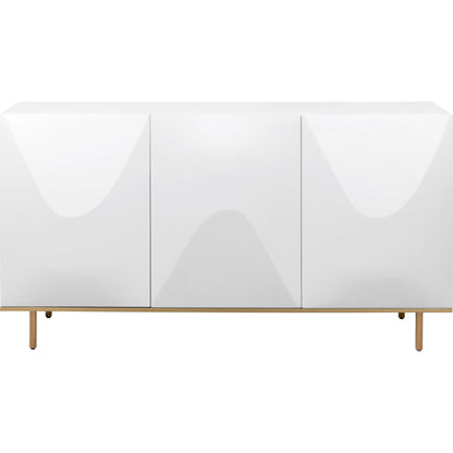 Polara Modern Sideboard by Pasargad Home in gold, white. Made from unique in a unique style.