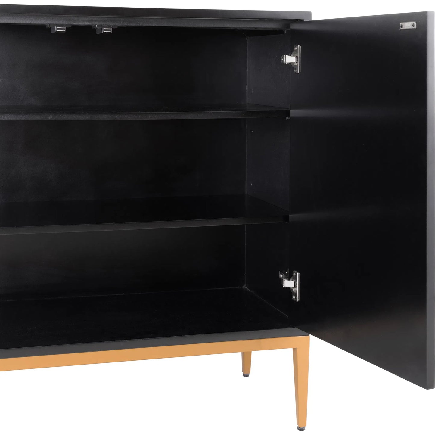 004 SI-2544392 | Closeup | Solani Accent Cabinet by Pasargad Home in multi, black. Made from unique in a unique style.