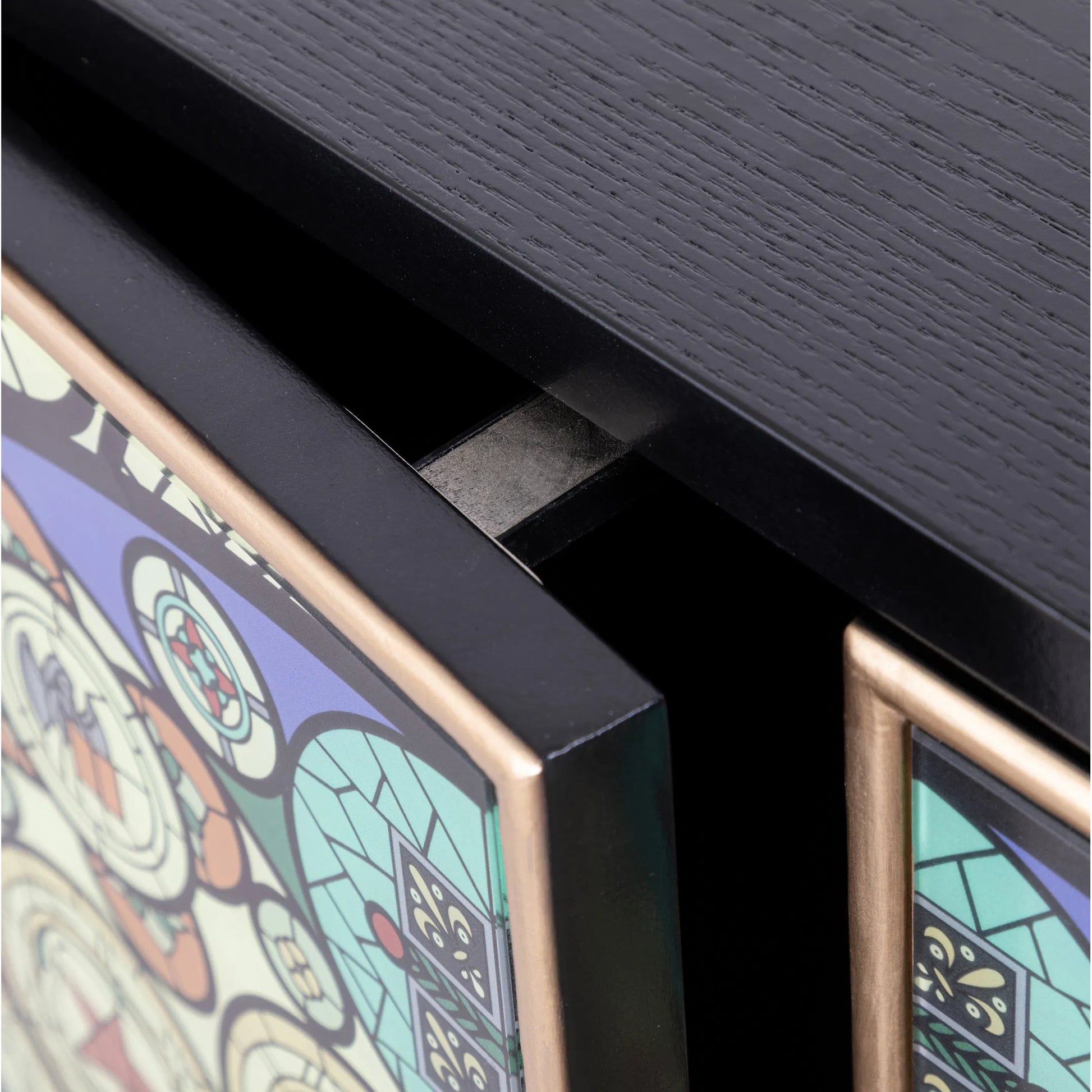 Solani Sideboard by Pasargad Home in multi, black. Made from unique in a unique style.