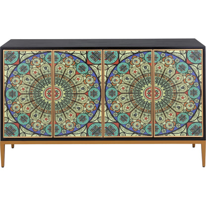 Solani Sideboard by Pasargad Home in multi, black. Made from unique in a unique style.