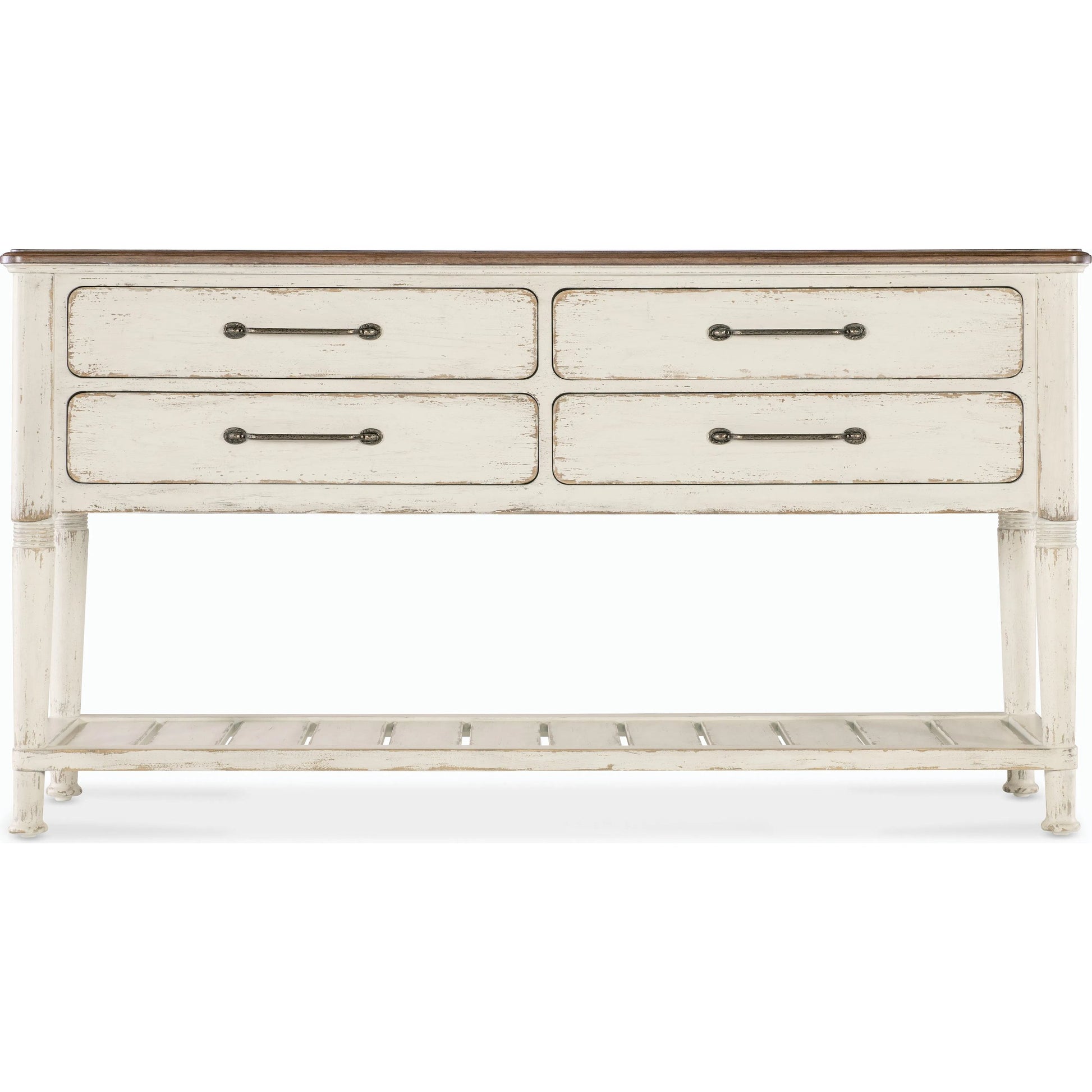 Americana Server by Hooker Furniture. Made from oak veneers with solid-wood edge top in a cottage & farmhouse style.