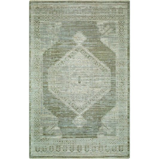 Pierre Loti PPL-2301 Rug by Livabliss in dusty sage, light gray, off-white. Made from polyester in a unique style.