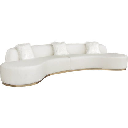 Simona Sofa by Pasargad Home. Made from polyester fabric in a modern style.