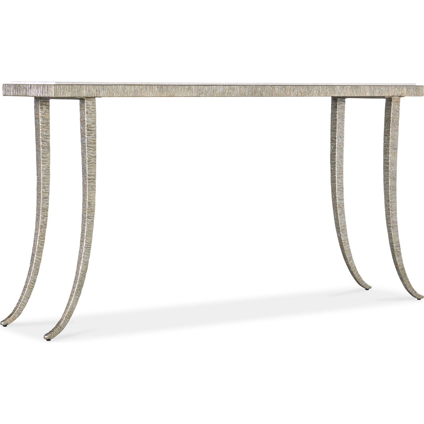 001 SI-2133604 | Primary Silo | Melange Sabre Console Table by Hooker Furniture in silver. Made from metal, marble in a modern style.