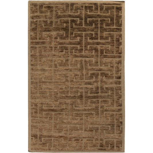 Papyrus Rug - 969 by Surya in dark brown, brown. Made from 60% wool, 40% jute in a unique style.
