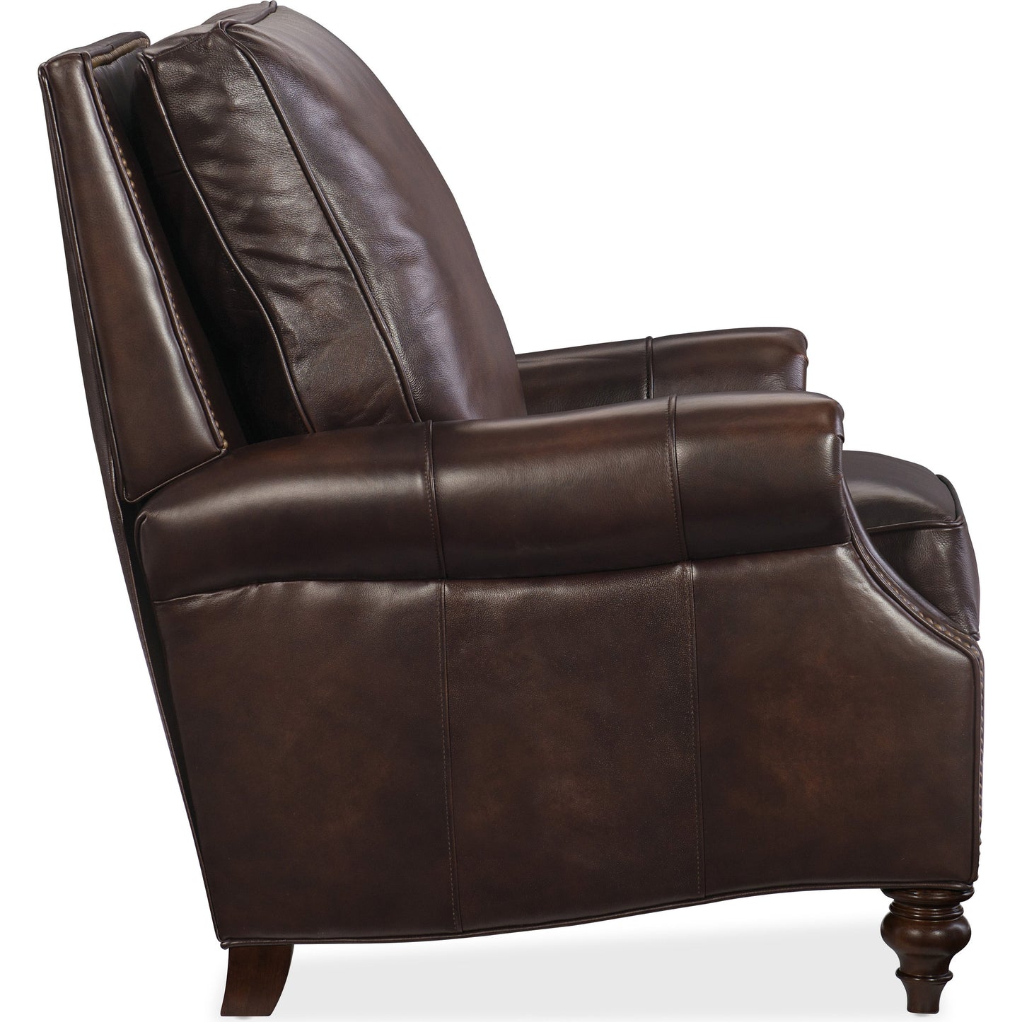 003 SI-1748730 | Additional Silo | Conlon Recliner by Hooker Furniture in brown and sedona chateau. Made from leather in a traditional style.