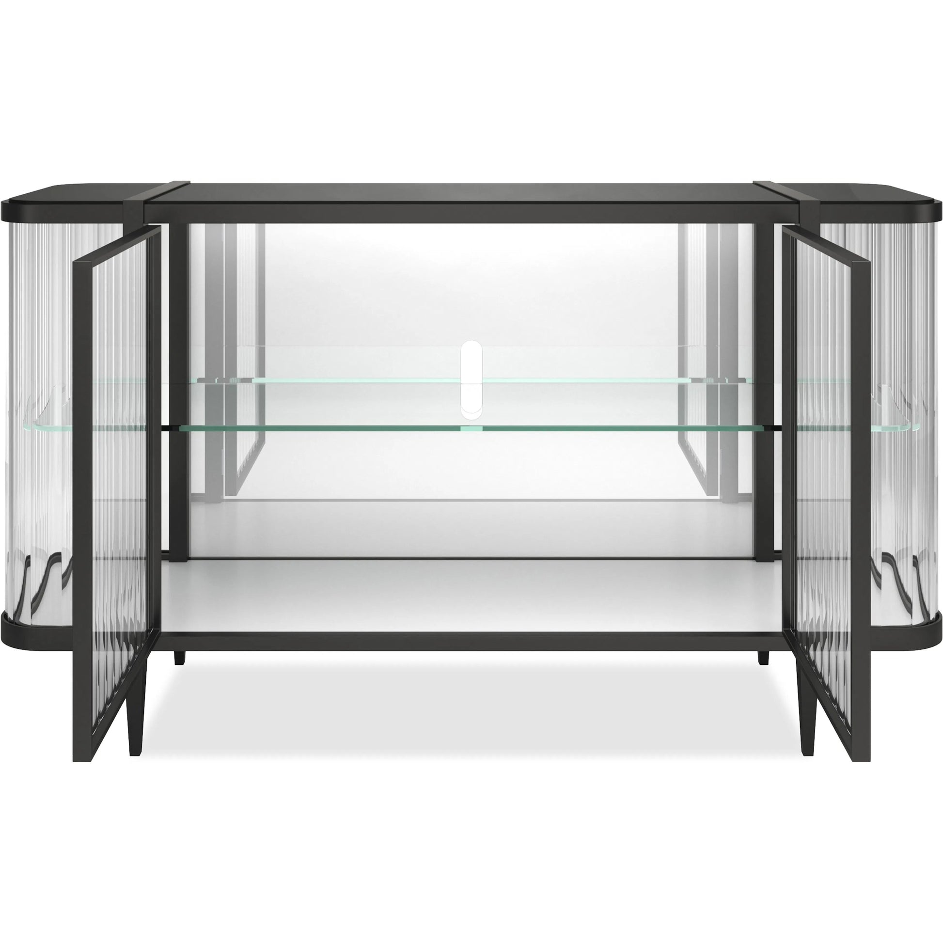 Stop and Stare Console by Caracole. Made from metal, glass, acrylic in a unique style.