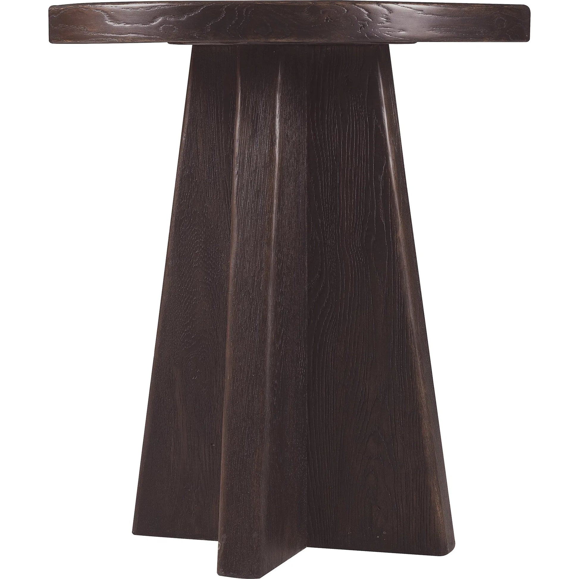 Driftwood Round End Table by Hooker Furniture. Made from unique in a transitional style.