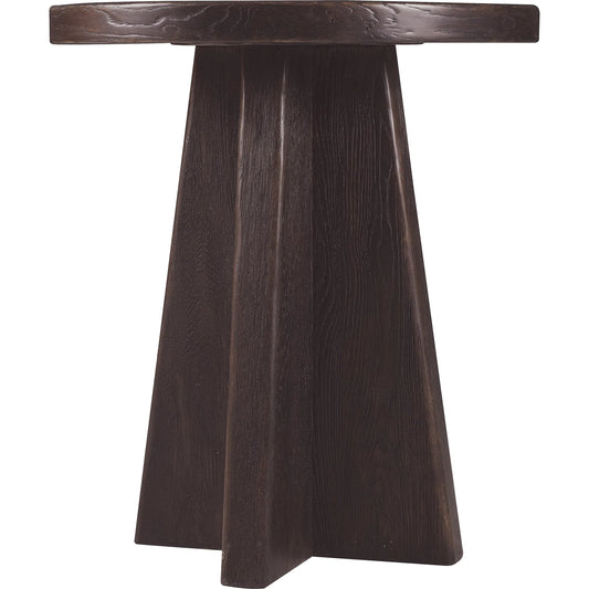 Driftwood Round End Table by Hooker Furniture. Made from unique in a transitional style.