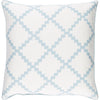 Ivory, Sky Blue / Down Feather / 18" x 18"