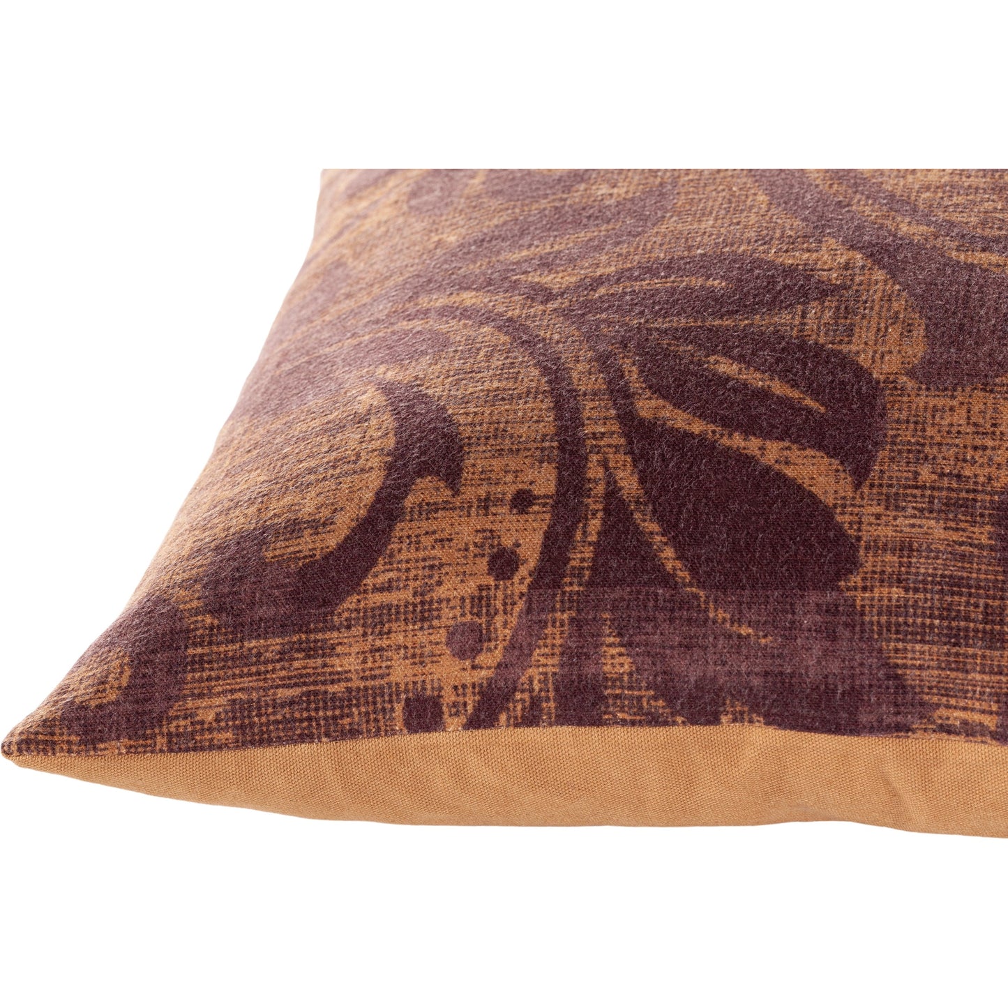 002 SI-1888898,SI-1888899 | Closeup | Porcha Pillow - 15168 by Surya in mauve, tan. Made from 100% cotton in a traditional style.