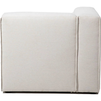 Premium Modular by LH Imports in pebble chenille weave and black. Made from 100% performance polyester, rubberwood, plywood, pu foam, steel in a transitional style.