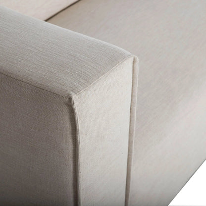 Premium Modular Sectional by LH Imports in pebble chenille weave and black. Made from 100% performance polyester, rubberwood, plywood, pu foam, steel in a transitional style.